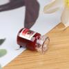 2PCS 1:12 Dollhouse Miniature Food Mini Strawberry Sauce Jam Honey Food Lemon Water For Doll Kitchen Toy Accessories