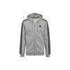 Logo Open-Front Hooded Long Sleeve Jacket Men Jacket Gray HB0041