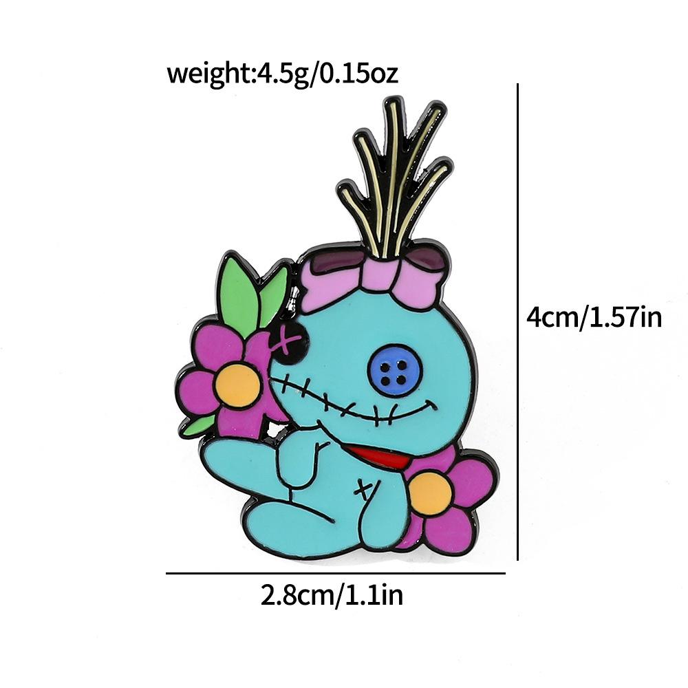 

Creative Stitch Metal Badge Star Baby Stitch Alloy Drip Brooch Pin