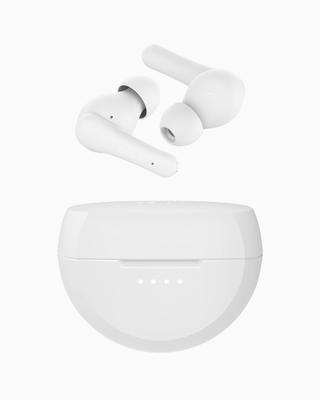 Belkin SOUNDFORM Rhythm True Wireless Earbuds Bluetooth 5.3 5.8mm Drivers 30H Playback Call Noise Reduction Fast Charging IPX4 White AUC012btWH
