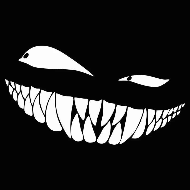16*8.8cm Demon Face Car Stickers RearWindshield Car Sticker Funny Auto Bodv Styling Decoration Window Sticker Viny Waterproof