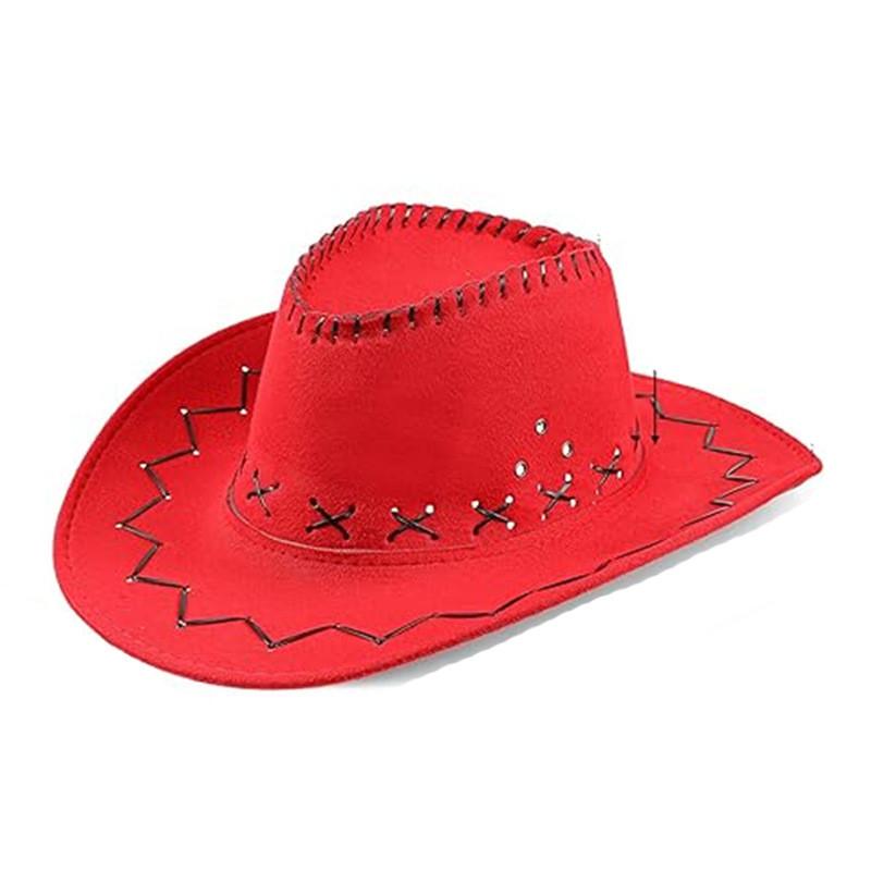 Fabric Cowboy Hat With Sun Shield For Cosplay And Holiday Celebrations