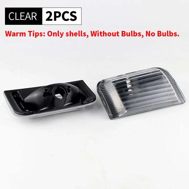 2PCS No Bulbs Automotive Side Puddle Light Shells For Peugeot Boxer Fiat Ducato Ram Promaster Citroen Jumper Relay 2006-2019