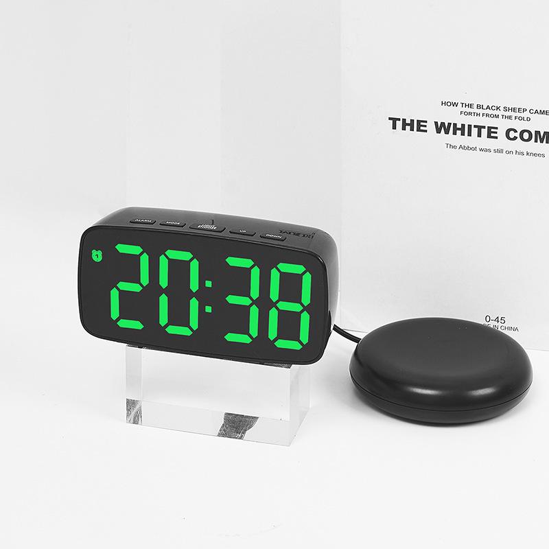 LED Alarm Clock with Bedside Vibrator - Model GH1102