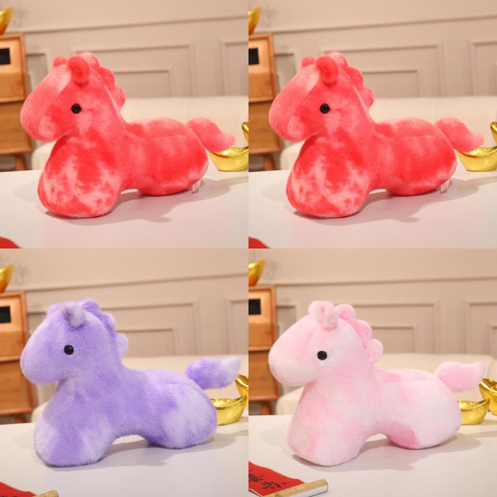 Rainbow Pony Plush Toy Cartoon Animal Decor For Kids And Collectors