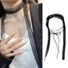 Damen Spitzen Schal Für Modische Party Choker Outfits Langer Choker für Themenpartys und Partymode