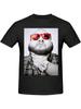 Action Music And Unisex's Comfortable Short Sleeve Shirt Round Neck Cotton Fashion T-Shirt Black1