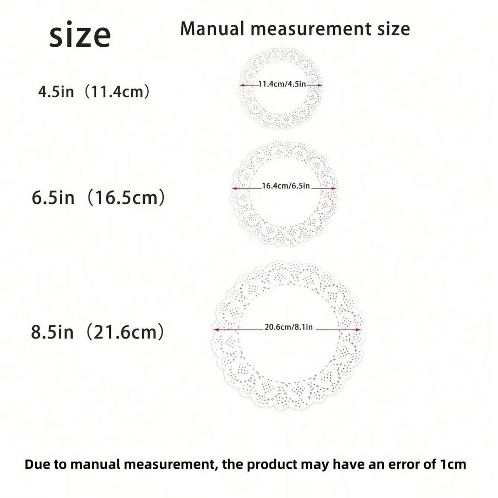 50PCS White Round Lace Mat Cupcake Paper For Fried Food Dessert Cookies Cake Party Wedding Table Decor Pad Kitchen Supplies
