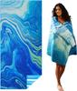 Lightweight Microfiber Beach Towel - Sand-Free Quick-Dry, Compact for Travel, Pool & Camping, Large Absorbent Adult Size