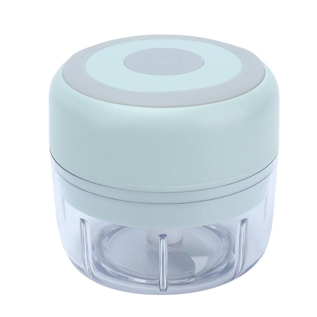 100ml Elektrischer Knoblauchhacker USB Wiederaufladbar Tragbarer Fleischwolf Zerkleinerer für Zuhause Küche Grün