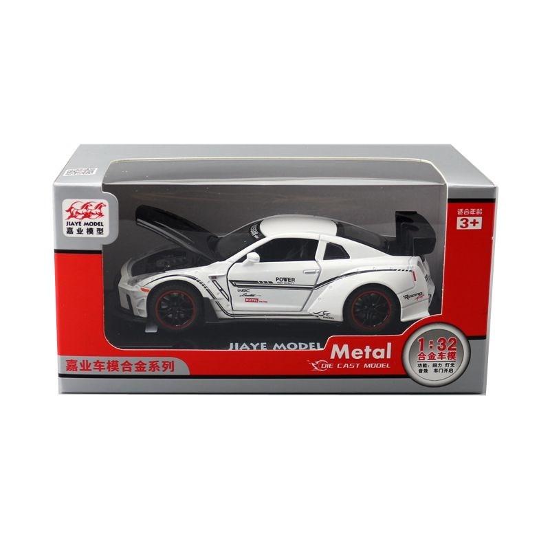 Gtr Alloy R35 Car Model 132 With Light Sound Open Doors For Gift Kids