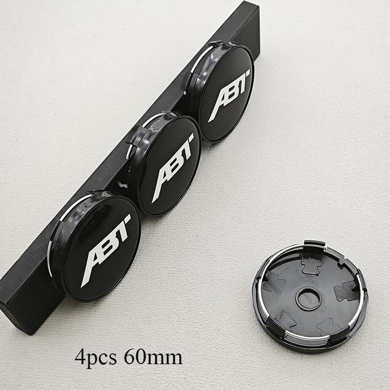 4pcs ABT Logo Car Wheel Center Hubcaps Rims Cover Badge For 59a A3 A4 Q3 Q5 Golf Tiguan Passat Polo Octavia Superb Kodiaq Leona59