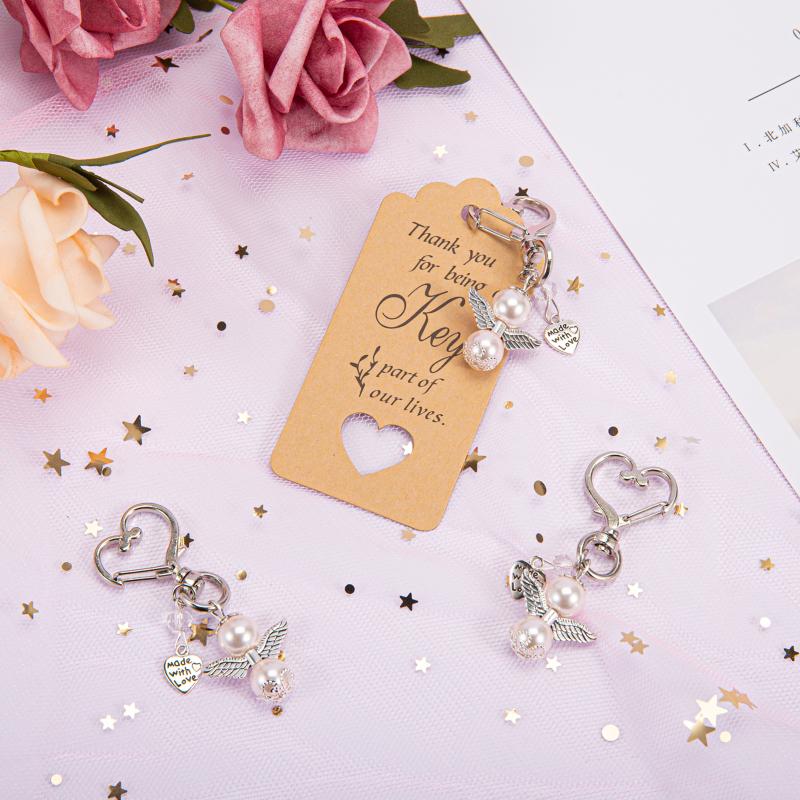 20pcs Angel Keychain Pendant Yarn  Bag Gifts For  Wedding  Birthday  Party