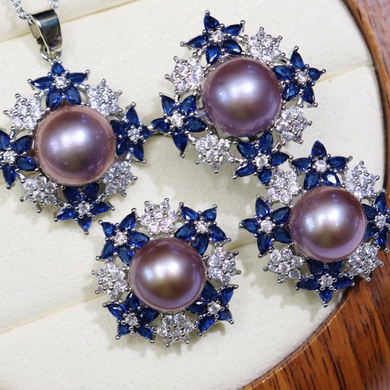 Autumn/Winter Pearl Set: Starry Sky Freshwater Pearls with Slight Imperfections, Strong Luster, Versatile & Fashionable Jewelry – Model 193