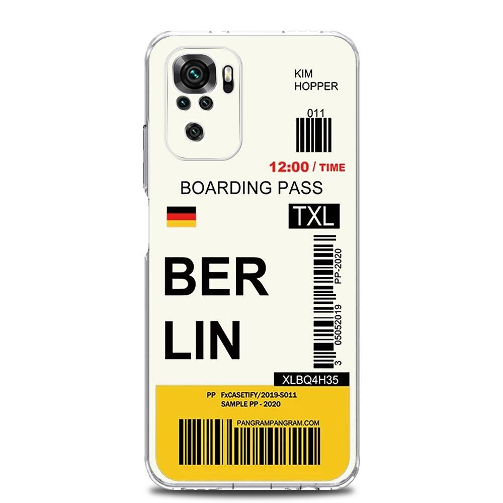 Phone Case For Xiaomi Redmi Note 15 14 13 12 4G 10 11 Pro Plus 5G 14C 13C 12C 10C World City Travel Ticket New York Label