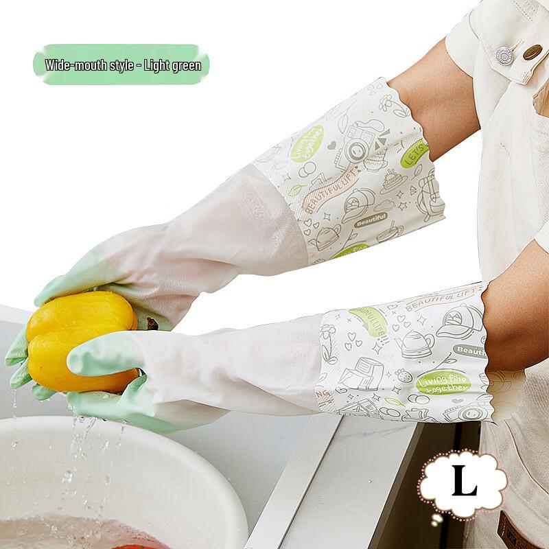 Dapeng Thickened Lined Waterproof PVC Gloves