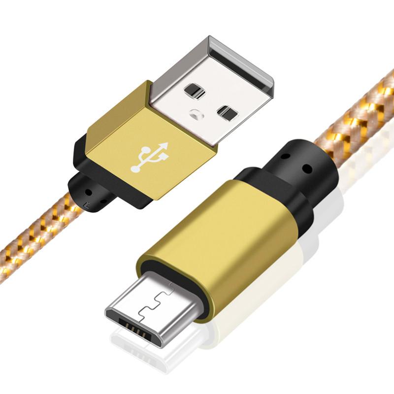 Cable Micro USB 1m 2m 3m Cable de datos USB de carga rápida para Samsung S6 S7 Xiaomi 4X LG Tablet Android teléfono móvil carga USB