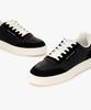 Armani Exchange Men'S Embossed Logo Leather Sneakers _Black_A416175004
