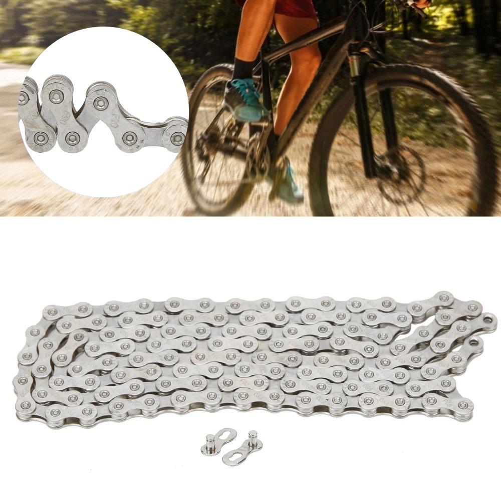 116 Links Bicycle Chain Carbon Steel Replacement Chain Durable Cycling Chain  Bike Upgrade