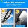 2000MAH Solar Powered Led Wall Light Outdoor Motion Sensor Waterproof IP65 Lighting for Garden Path Garage Yard Street Lamps