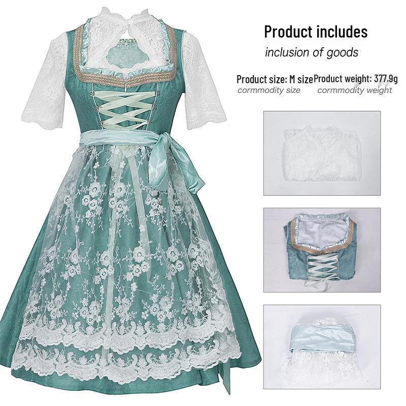 Bavarian Oktoberfest Women's Costume Set - Halloween Carnival Outfit