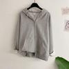 Honey J Unisex Loose Fit Hoodie Zip Up 4color Delbonin