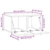 Wall Mounted TV Cabinet 59.5 x 41 x 30 cm Sonoma Oak