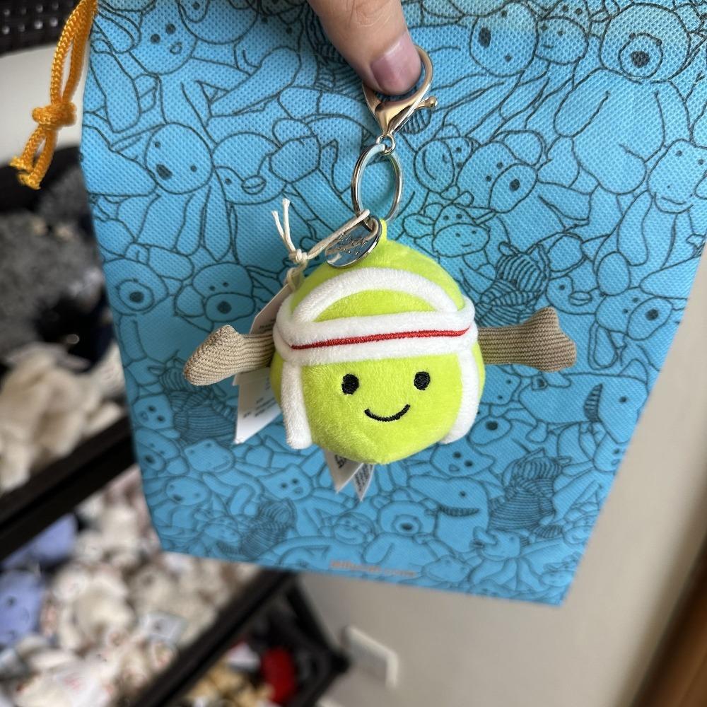 Zábavný želé plochý náhradní přívěsek croissantová koule klíčenka taška dekorativní plyšová hračka dárek