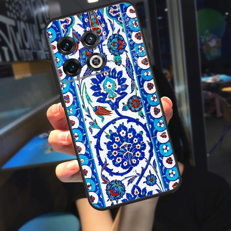 

Ancient Floral Tiles Funda For OnePlus 10T 8T 9RT 12 13 13R 11 9 10 Pro OnePlus Nord 4 CE 2 3 Lite N20 N30 Case OnePlus Nord CE2Lite