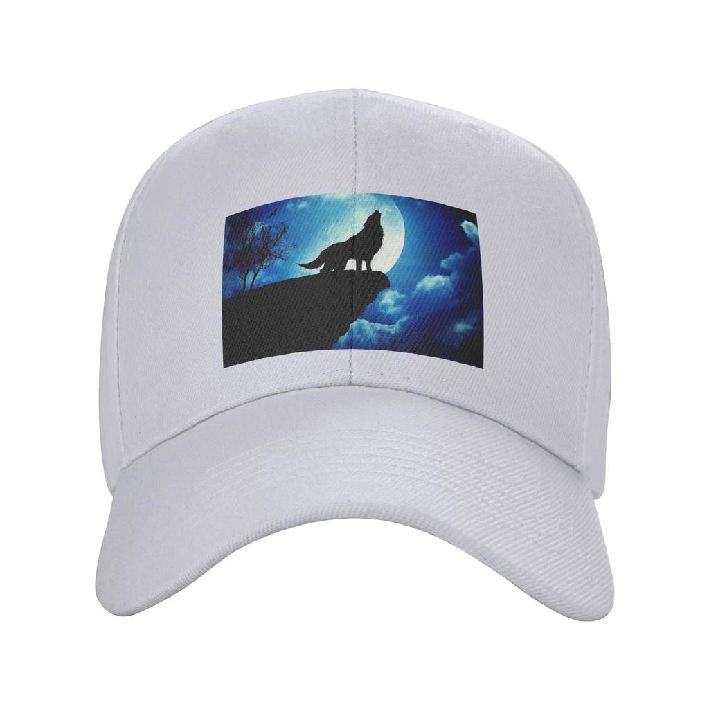 Howling Wolf Baseball Caps Snapback Fashion Baseball Hats Breathable Casual Casquette Outdoor Unisex