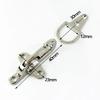 Meetee 4/5cm Metal Buckles Belt Connect Lobster Clasp Coat Waist Band Button Bag Decor Clip Buckle Garment Sewing Accessories