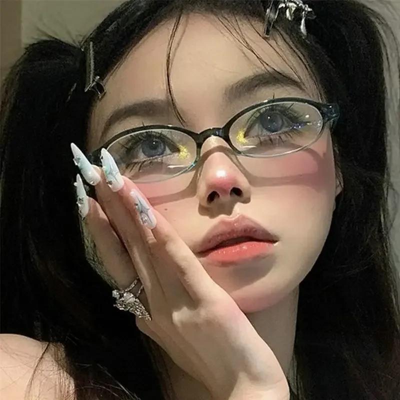 New Vintage Small Oval Frame Sunglasses Trendy Fashion Hip Hop Men Women Eyewear Top Brand Designer Male Female Shades Uv400