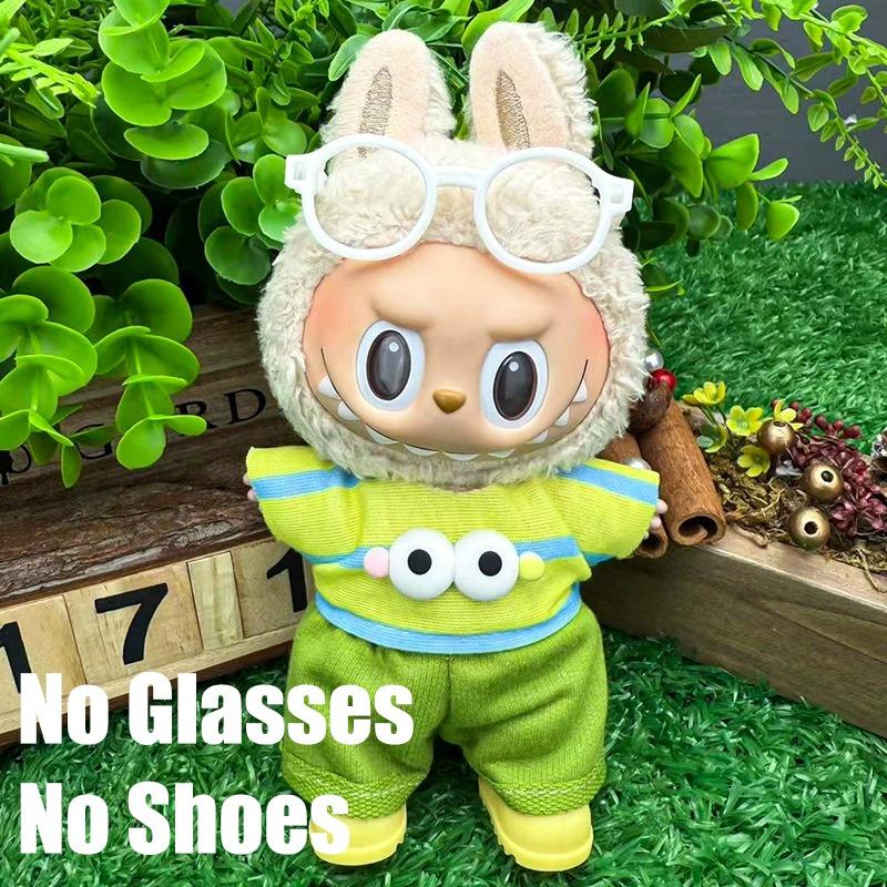 15 17cm For Labubu Doll Disney Goofy Winnie Mickey Minnie Mouse Outfit Clothes Plush Stitch Tigger Cosplay Clothing Accessories