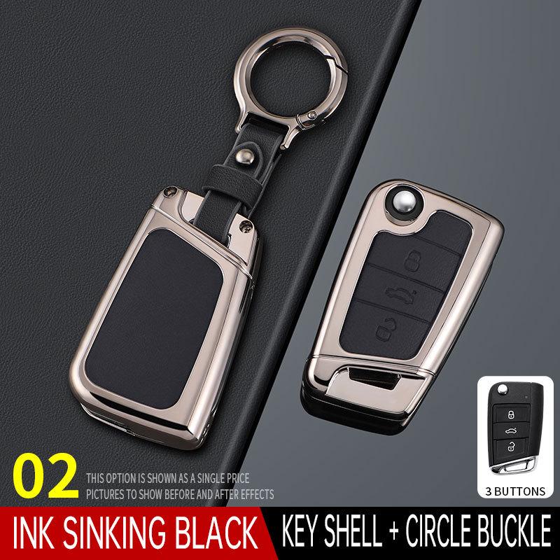 Volkswagen Lavida Key Cover (2023-2025) - Fresh design, full-coverage leather, perfect for men.
