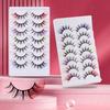 Colored Eye Tail Colored False Eyelashes 7 Pairs 3D Mink Lashes Thick Fluffy Eye Eyelashes  Women