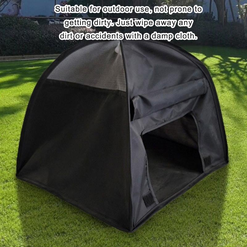 Simple Journey Pet Shelter With Stackable Frame Portable Tent For Dog Cats Outdoor Camping Easy To Maintain Travel Tent