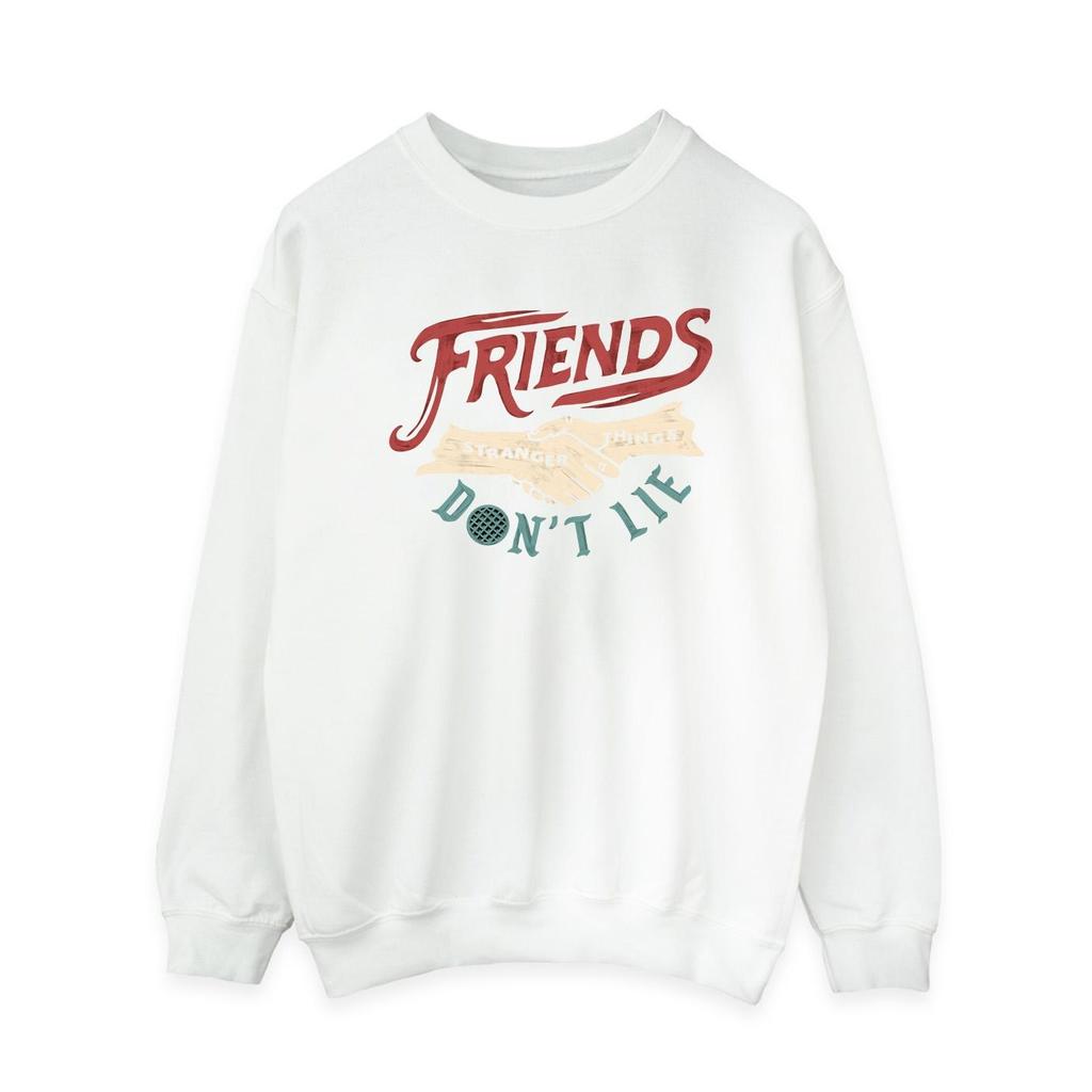 Netflix Womens/Ladies Stranger Things Friends Don´t Lie Hands Sweatshirt