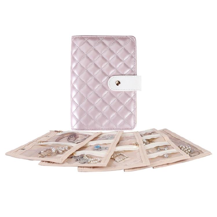 Transparenter Schmuckhalter mit klaren Seiten Ticketaufbewahrungsbuch für Reisen Ohrringe Halsketten Ringe Organizer Alben