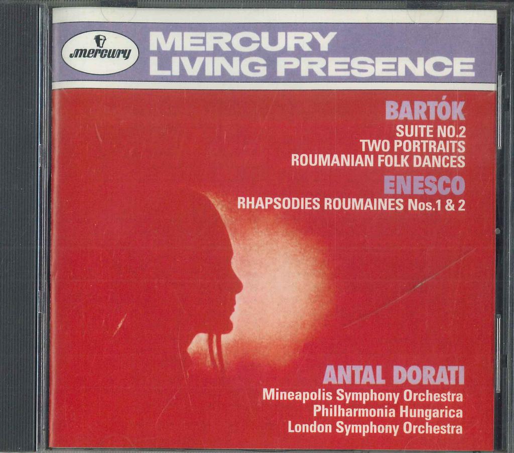 CD BARTOK, ENESCO - Bartok: Suite No. 2 UCCP3471 PHILIPS 2007 Japan Classical Used
