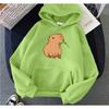 Funny Capybara Kawaii Cartoon Print Women Hoodies Hip Hop Clothes Hooded Sweatshirts Streetwear Hoodie Female Hoody