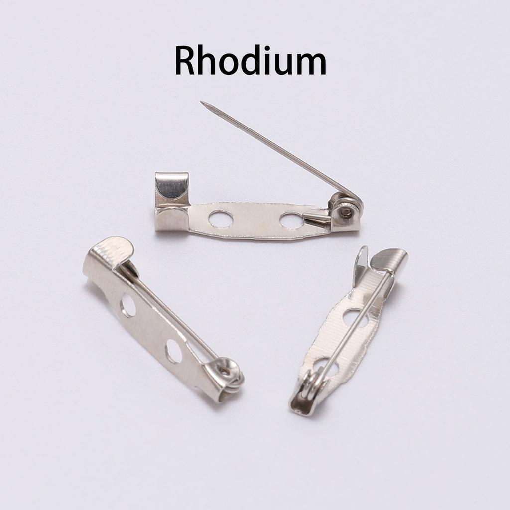 20-50pcs 20 25 32 38mm Brooch Clip Base Pin Blank Safe Lock Brooch Pin Base Badge Holder For DIY Jewelry Making Finding Supplies