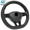 DERMAY D-Form Mikrofaserleder Auto Lenkradbezug Vier Jahreszeiten Lenkradnaben für VW GOLF 7 2015 POLO JETTA