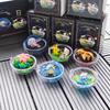 Pokemon 6 Elf Balls, Pikachu, Wonderful Frog Flower, Water Arrow Turtle, Miniature Scene, Boxed Figure.