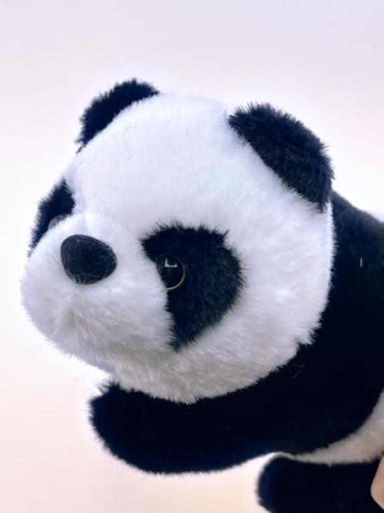 Approximately 17cm Squeeze-size Panda Plush Toy Laces and Pearls