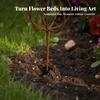Garden Stake with Flower Top Elegant Plant Support Stakes Easy To Install