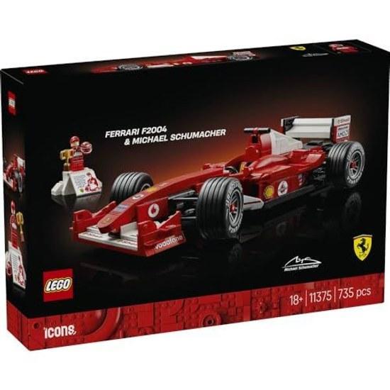 LEGO Icon Ferrari F2004 Michael Schumacher 11375 Giocattolo Maschio Femmina Regalo di Compleanno Mattoncini Interno Stiloso 735 Pezzi