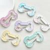  Gradient Bone Carabiner Mountaineering Buckle Porous Acrylic Buckle Keychain Backpack Ornament Multipurpose Keyring Hook