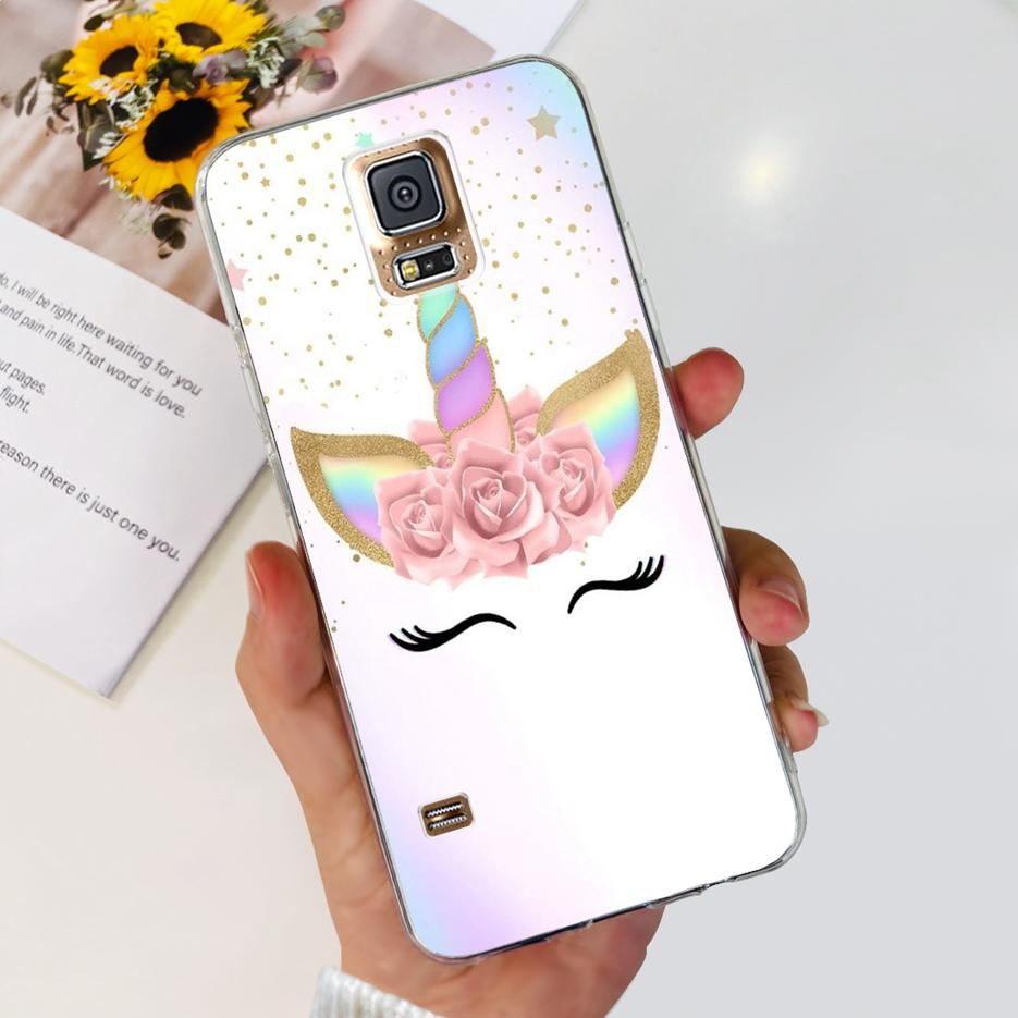For Samsung Galaxy S5 Case G900F G900I G900M G900A G900T Cute Painted Cover Soft TPU Phone Case For Samsung S5 S 5 GalaxyS5 Bags