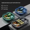Compact Weekly Pill Organizer with Large Capacity for Travel