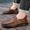 Pantofi Casual din Piele Mărime Mare pentru Bărbați Pantofi din Piele cu Talpă Moale pentru Conducere Leneșă Acoperire Picior Piele Naturală Mocasini pentru Tată